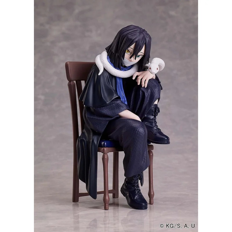 Demon Slayer Obanai Iguro seated non-scale figure by Aniplex with Kaburamaru – front view
