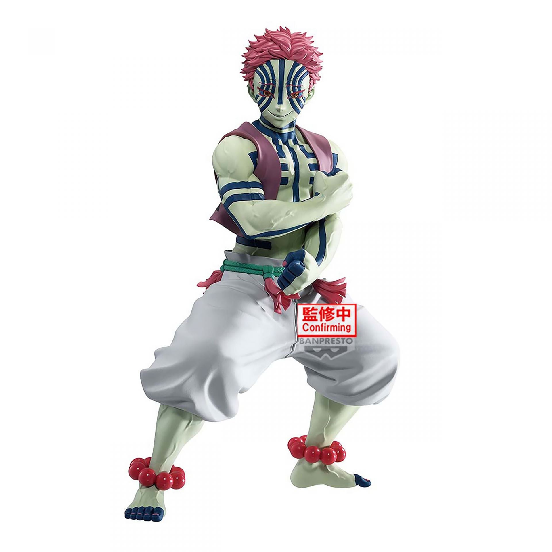 Akaza Banpresto figure from Demon Slayer – front view