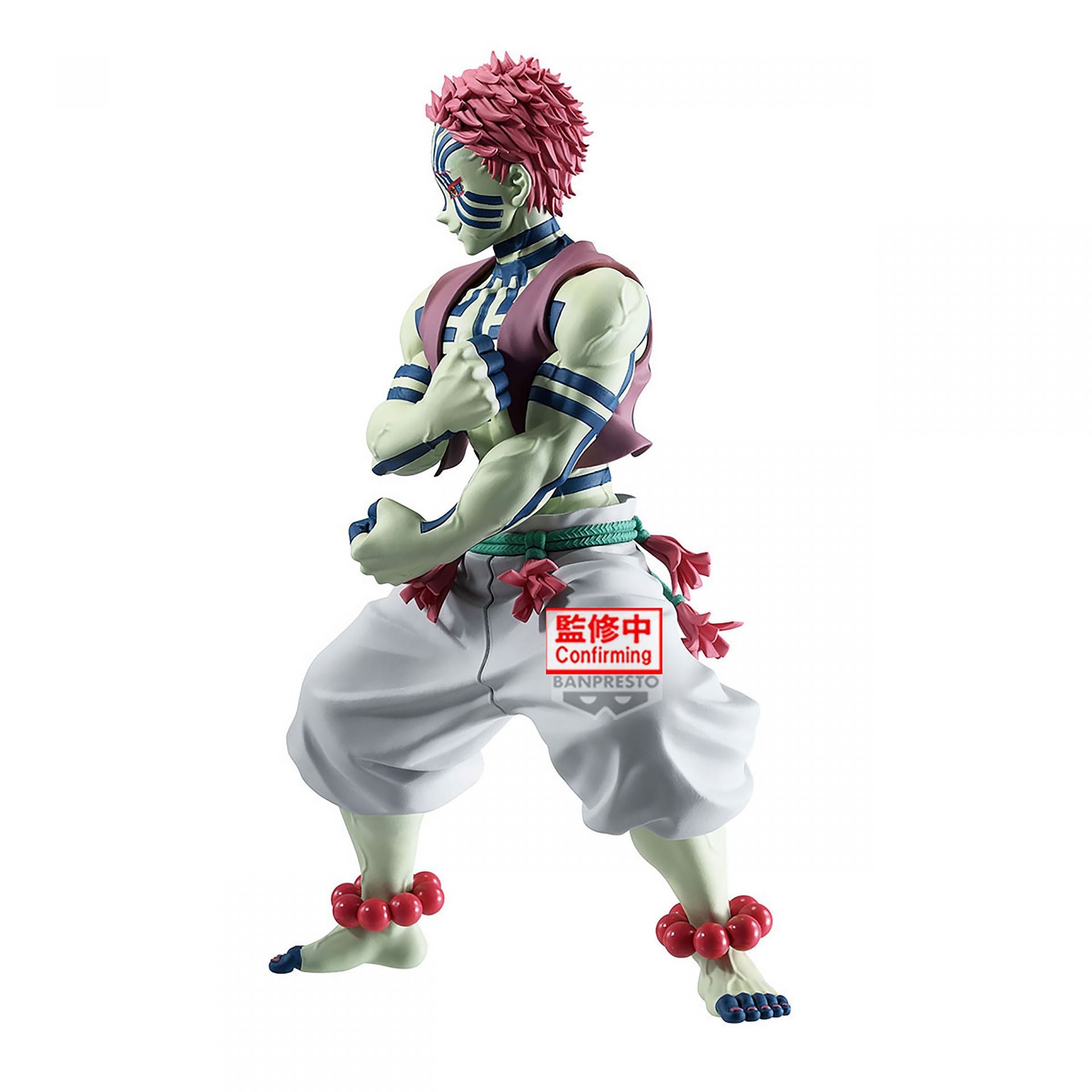 Akaza Banpresto figure from Demon Slayer – side view