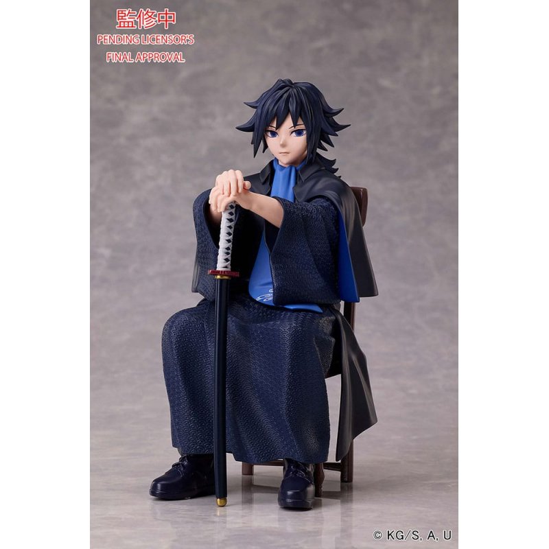 Demon Slayer Giyu Tomioka seated non-scale figure – right side view