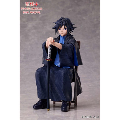 Demon Slayer Giyu Tomioka seated non-scale figure – right side view
