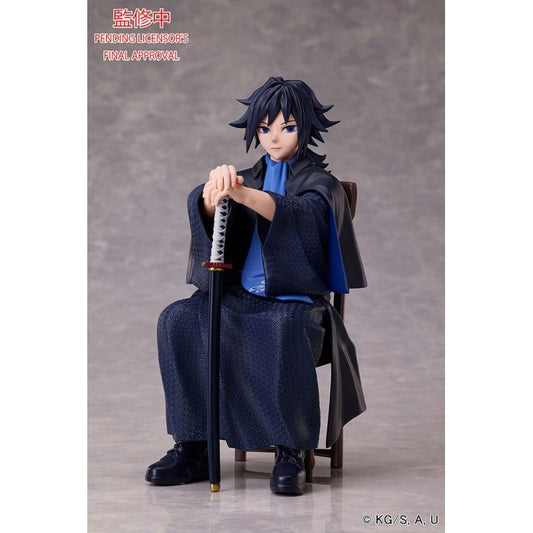 Demon Slayer Giyu Tomioka seated non-scale figure – right side view