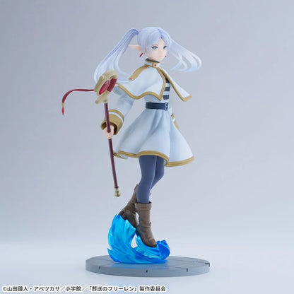 Frieren Luminasta SEGA figure holding her magic staff – left side view