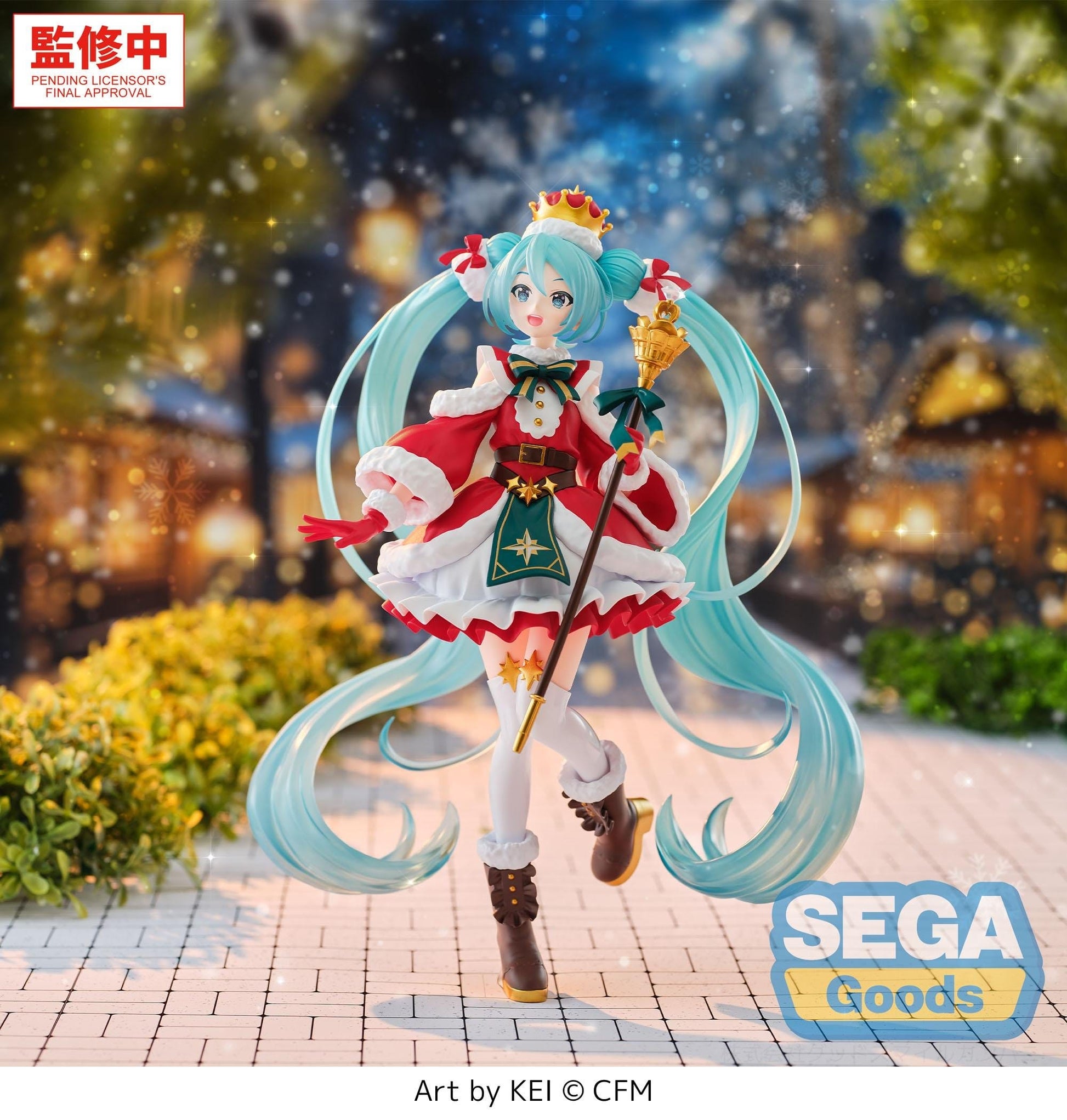 Hatsune Miku Christmas SEGA figure – front view