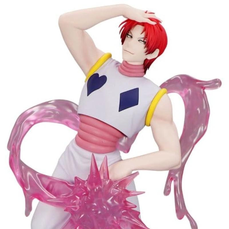 Close-up of Hisoka Morow Exc∞d Creative figure showing red hair and facial details