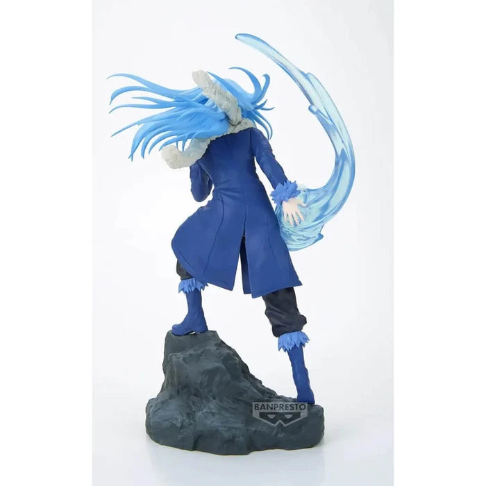 Rimuru Tempest ESPRESTO Banpresto figure with flowing blue hair – back view