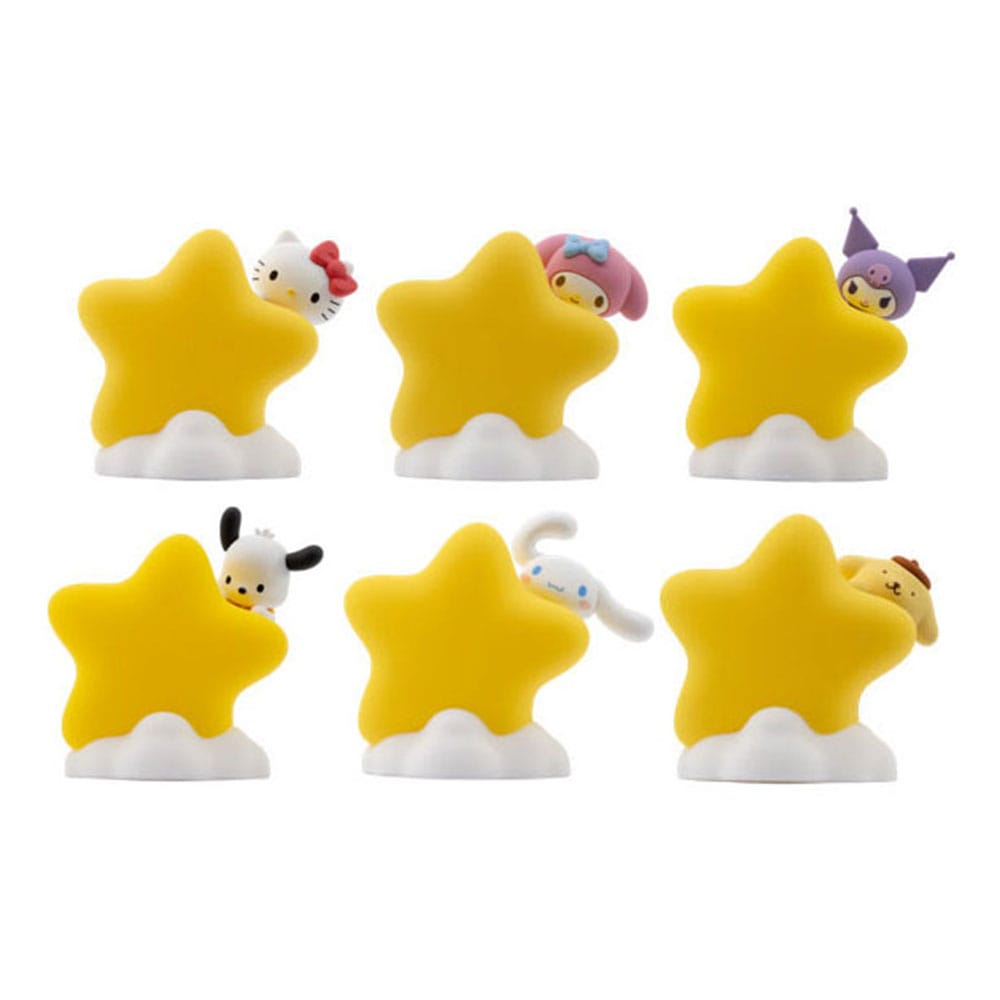 Sanrio Hello Kitty and Friends Star Light Series by YuMe Toys showing all six collectible designs