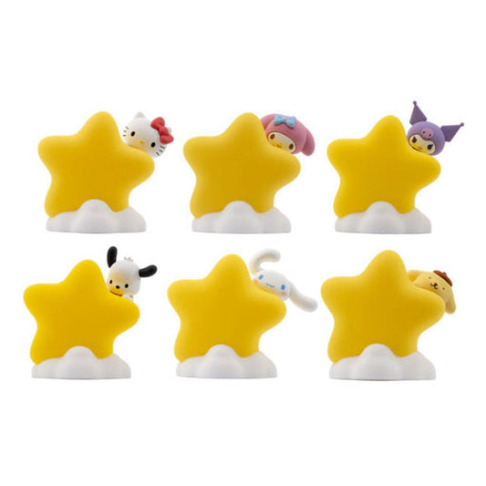 Sanrio Hello Kitty and Friends Star Light Series by YuMe Toys showing all six collectible designs